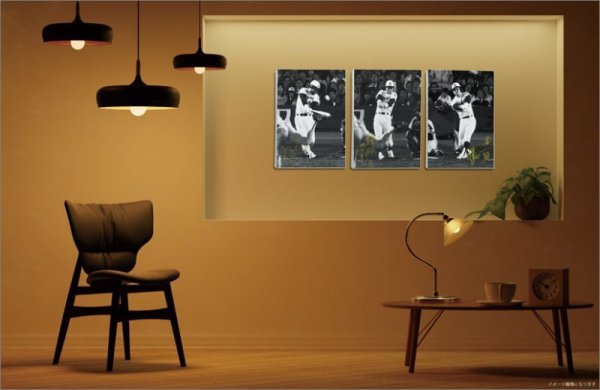 画像12: 【額装入り】阪神タイガース 伝説のバックスクリーン3連発 アートパネル 3選手セット（受注生産） (12)