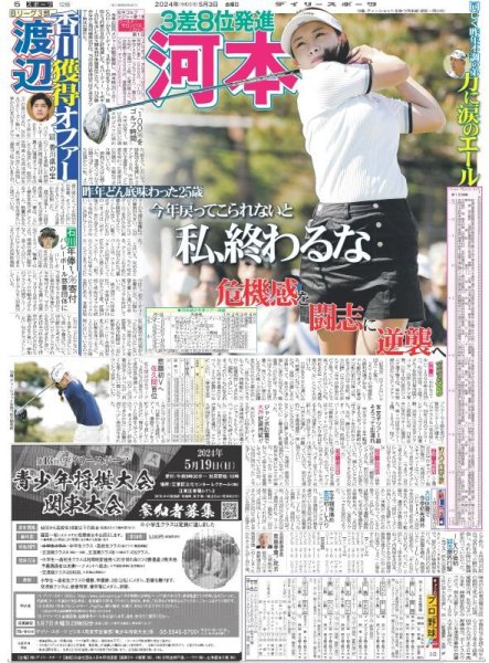 画像3: MLB史上初日本人3投手同日先発星(東京版)2024年5月3日付 (3)