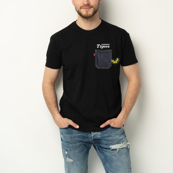 画像4: 阪神タイガース×デイリースポーツ　デニムポケットTシャツ (4)