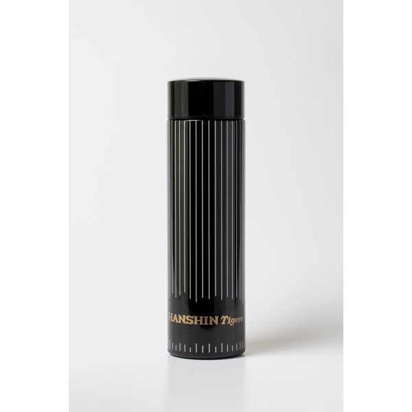 画像2: イラストレーター 多田文ヒコによる『虎のような猫 “ピースくん” 』×阪神タイガース×山中漆器(石川県加賀市伝統工芸）のコラボ ステンレスボトル(450ml) (2)