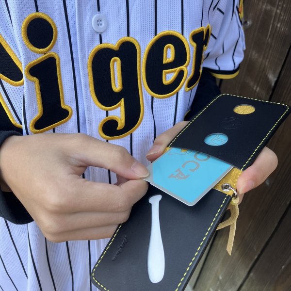 画像4: 【阪神タイガース×兵庫ジビエ鹿革＆牛革】パスケース (4)