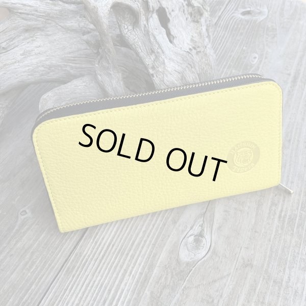 画像1: 【阪神タイガース×兵庫ジビエ鹿革&牛革】ラウンドファスナー長財布 (1)