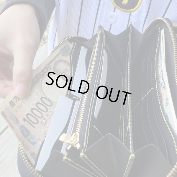 画像8: 【阪神タイガース×兵庫ジビエ鹿革&牛革】ラウンドファスナー長財布 (8)