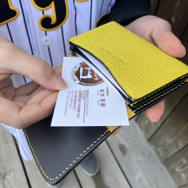 画像4: 【阪神タイガース× 兵庫ジビエ鹿革】名刺入れ (4)