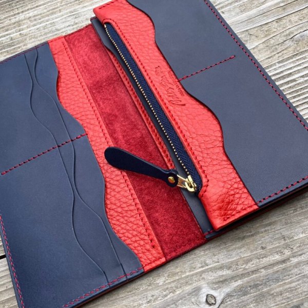 画像6: 【広島ジビエレザー×広島東洋カープ】鹿革長財布 (6)