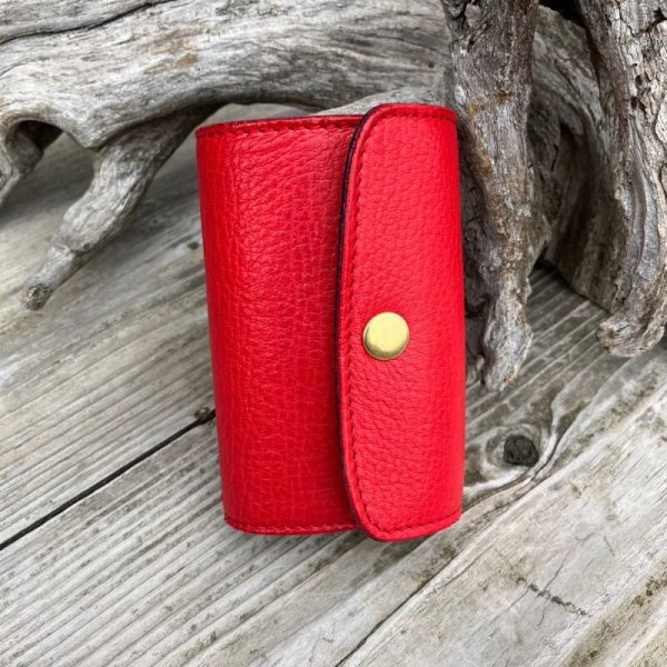 画像6: 【広島ジビエレザー×広島東洋カープ】鹿革小銭入れ付き5連キーケース (6)