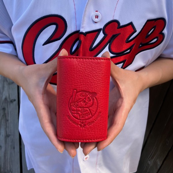 画像2: 【広島ジビエレザー×広島東洋カープ】鹿革小銭入れ付き5連キーケース (2)