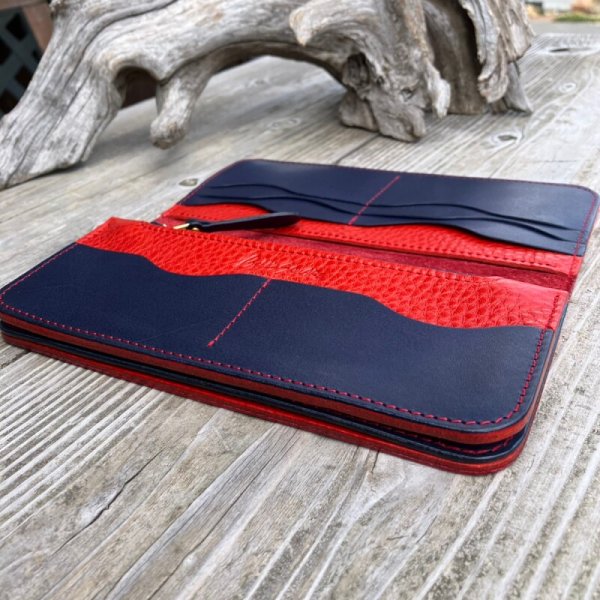 画像7: 【広島ジビエレザー×広島東洋カープ】鹿革長財布 (7)