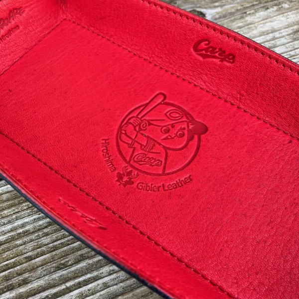 画像2: 【広島ジビエレザー×広島東洋カープ】鹿革トレー (2)