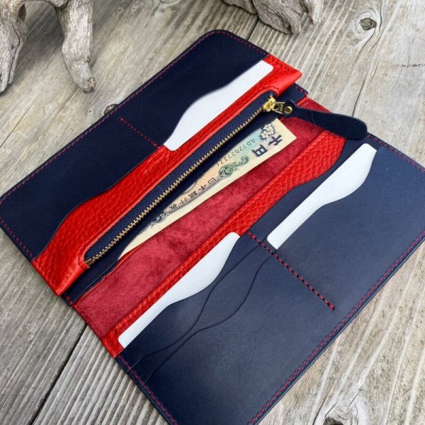 画像9: 【広島ジビエレザー×広島東洋カープ】鹿革長財布 (9)