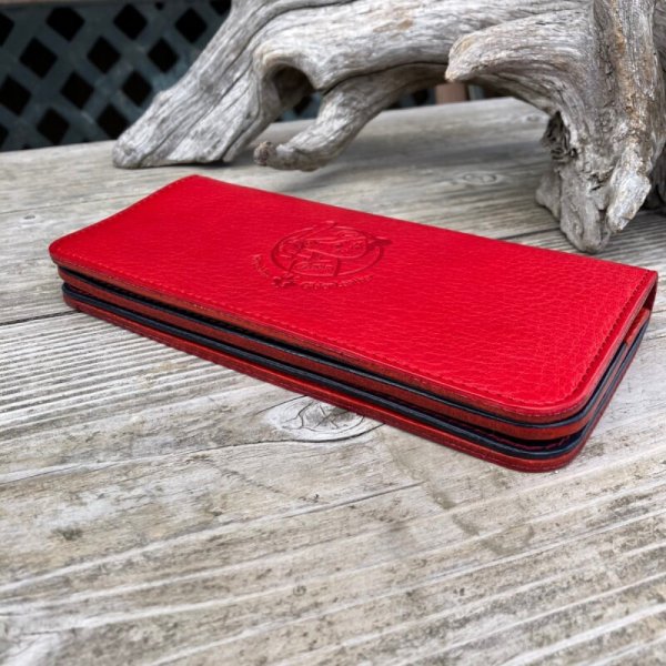 画像4: 【広島ジビエレザー×広島東洋カープ】鹿革長財布 (4)