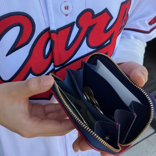 画像5: 【広島ジビエレザー×広島東洋カープ】 鹿革ラウンドミニ財布 (5)