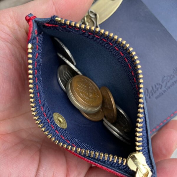 画像9: 【広島ジビエレザー×広島東洋カープ】鹿革小銭入れ付き5連キーケース (9)