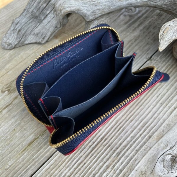 画像3: 【広島ジビエレザー×広島東洋カープ】 鹿革ラウンドミニ財布 (3)