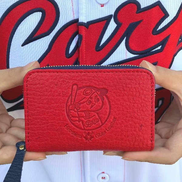 画像2: 【広島ジビエレザー×広島東洋カープ】 鹿革ラウンドミニ財布 (2)