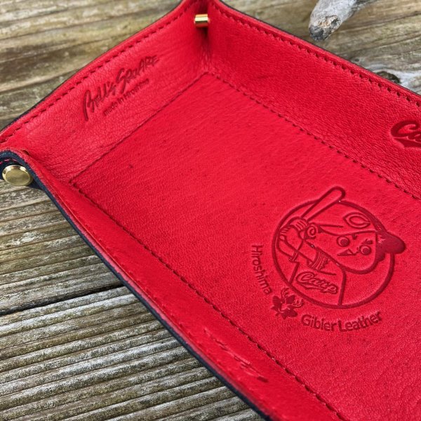 画像3: 【広島ジビエレザー×広島東洋カープ】鹿革トレー (3)