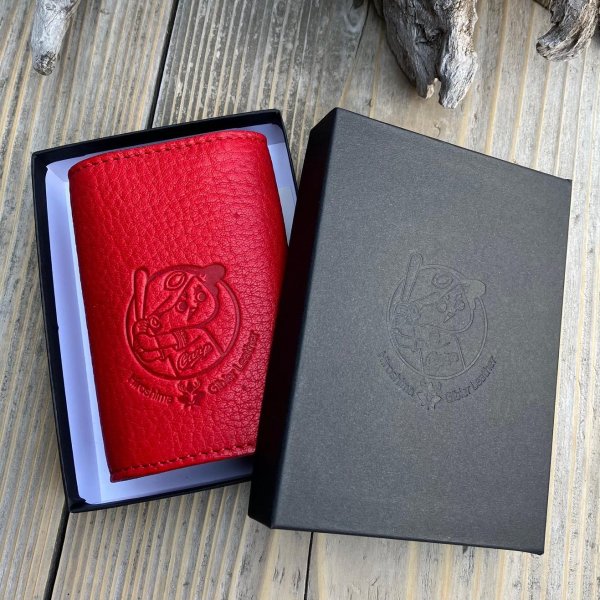 画像10: 【広島ジビエレザー×広島東洋カープ】鹿革小銭入れ付き5連キーケース (10)