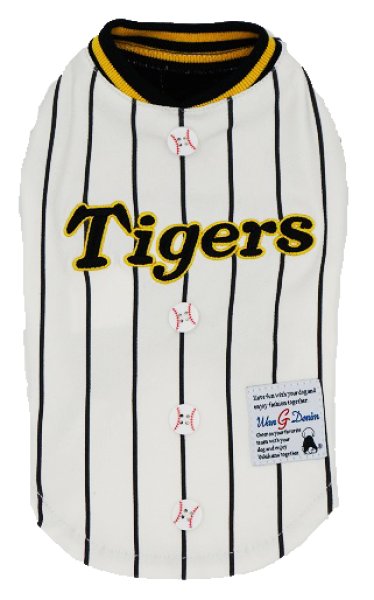 画像1: 阪神タイガース承認ドッグウェア　野球Tシャツ (1)