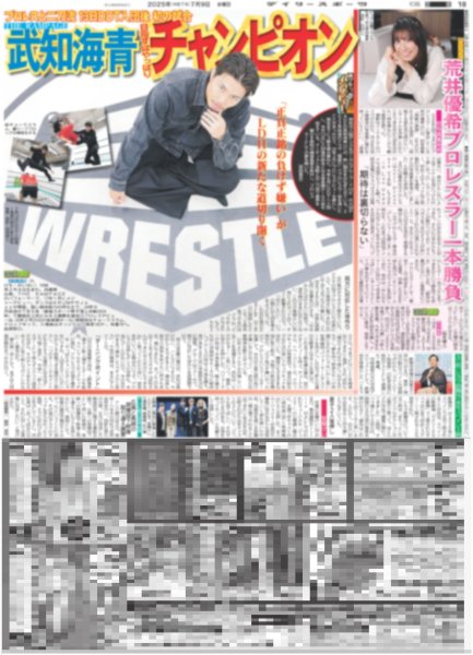 画像2: ホストのラウール よいしょっ！ / 生田衣梨奈 5301日集大成 / THE RAMPAGE 武知海青 目指すはやっぱりチャンピオン（東京版）2025年7月9日付 (2)