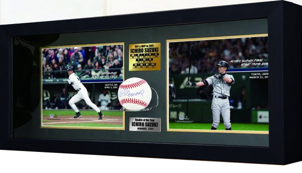 画像3: イチロー　ROY/MVP　直筆サイン入りボール　額装セット 世界限定51点 (3)