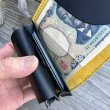 画像7: 【阪神タイガース×ベルズスクエア】兵庫ジビエレザー☆丹波炭黒の鹿革ミニウォレット　カードが飛び出し取り出しやすい！ (7)