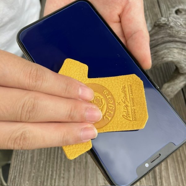 画像4: 【阪神タイガース×ベルズスクエア】兵庫ジビエレザー☆ユニフォーム型スマホクリーナー2 (4)