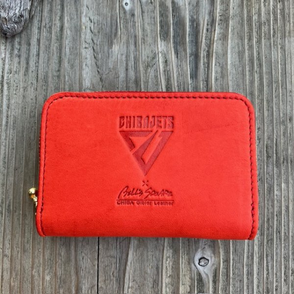 画像4: 【千葉ジェッツ公式ライセンスグッズ】 千葉県産ジビエレザー「キョン革」 ラウンドファスナーミニ財布 (4)