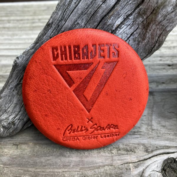 画像3: 【千葉ジェッツ公式ライセンスグッズ】千葉県産ジビエレザー「キョン革」珍しい革の缶バッジ (3)