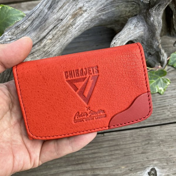 画像5: 【千葉ジェッツ公式ライセンスグッズ】 千葉県産ジビエレザー「キョン革」 名刺入れ (5)