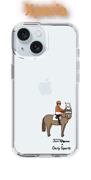 画像1: おがわじゅり×デイリー×caseplay 　栃栗毛（Xperia） (1)
