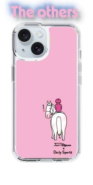 画像1: おがわじゅり×デイリー×caseplay 　白毛-ピンク（その他） (1)