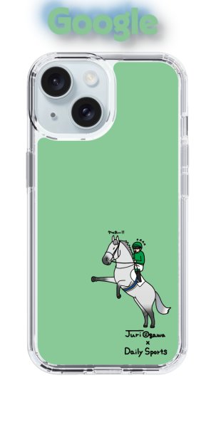 画像1: おがわじゅり×デイリー×caseplay　芦毛-グリーン（Google） (1)