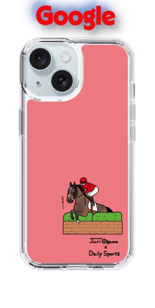 画像1: おがわじゅり×デイリー×caseplay 　黒鹿毛-レッド（Google） (1)