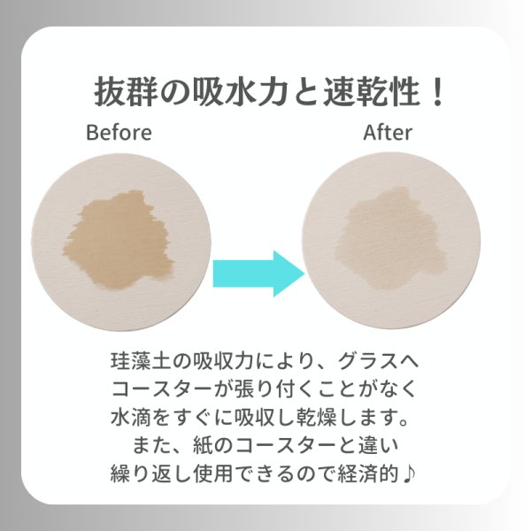 画像3: 【受注販売】2026阪神タイガース優勝ロゴ 珪藻土コースター2枚セット(デイリースポーツV2題字&ブレないおっさん) (3)