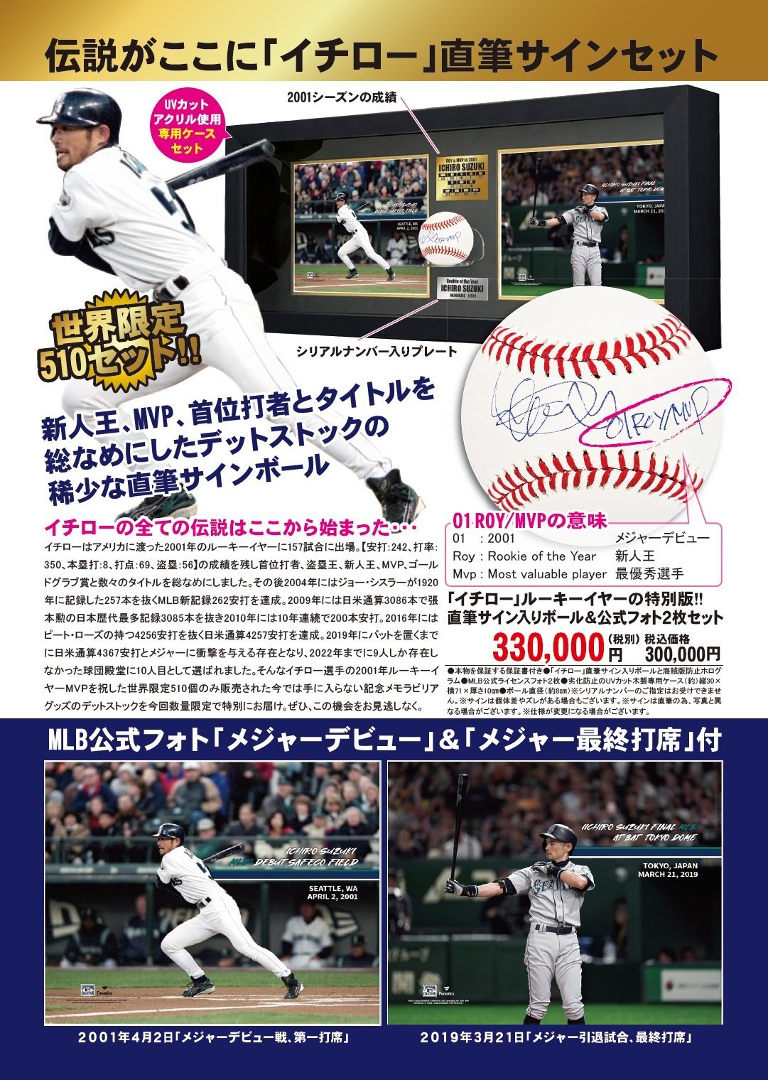 イチロー　額入りポスターなど ブランド購入サイト イチロー関連グッズ 額入りポスターなど
